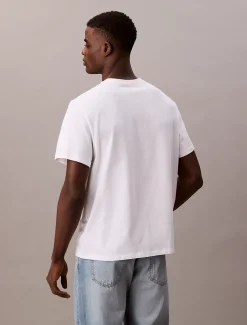 Acid wash T-shirt met logo