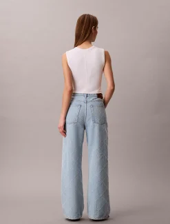 All-Over Logo Baggy Jeans