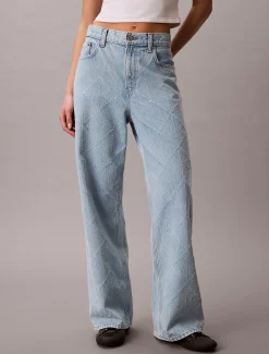All-Over Logo Baggy Jeans