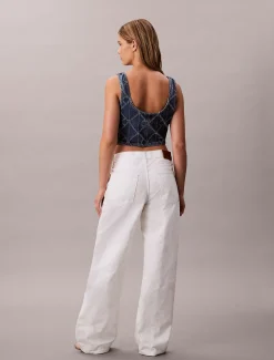 Allover Monogram Low Rise Baggy Jeans