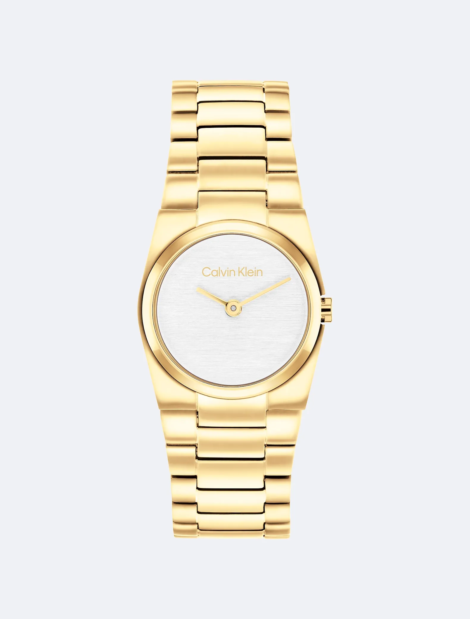 Armbandhorloge van geplateerd staal