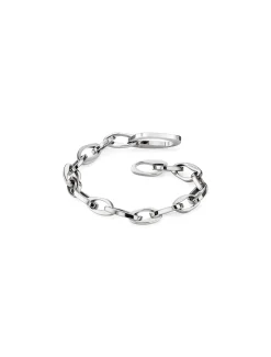Armband met sculpted ovale schakels