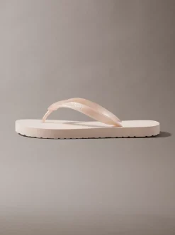 Arwa - Metallic slippers met parelmoer