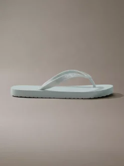 Arwa - Metallic slippers met parelmoer