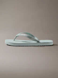 Arwa - Metallic slippers met parelmoer