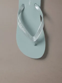 Arwa - Metallic slippers met parelmoer