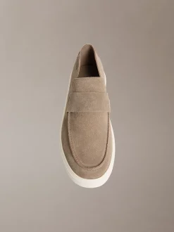 Athena - Suède hybride cupsole mocassins