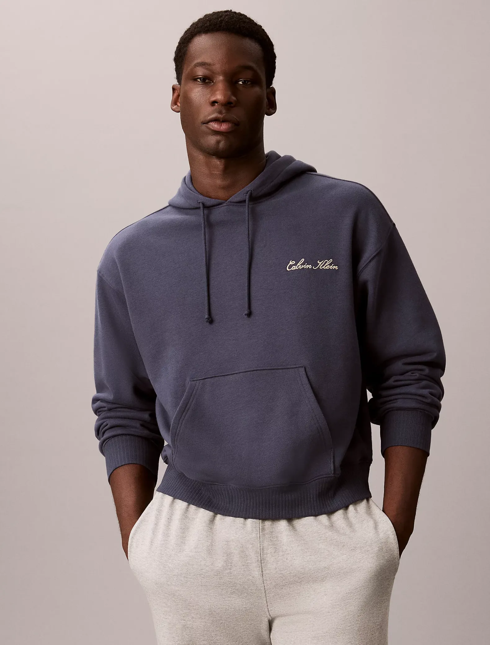Badstoffen lounge-hoodie - Icon French Terry Script