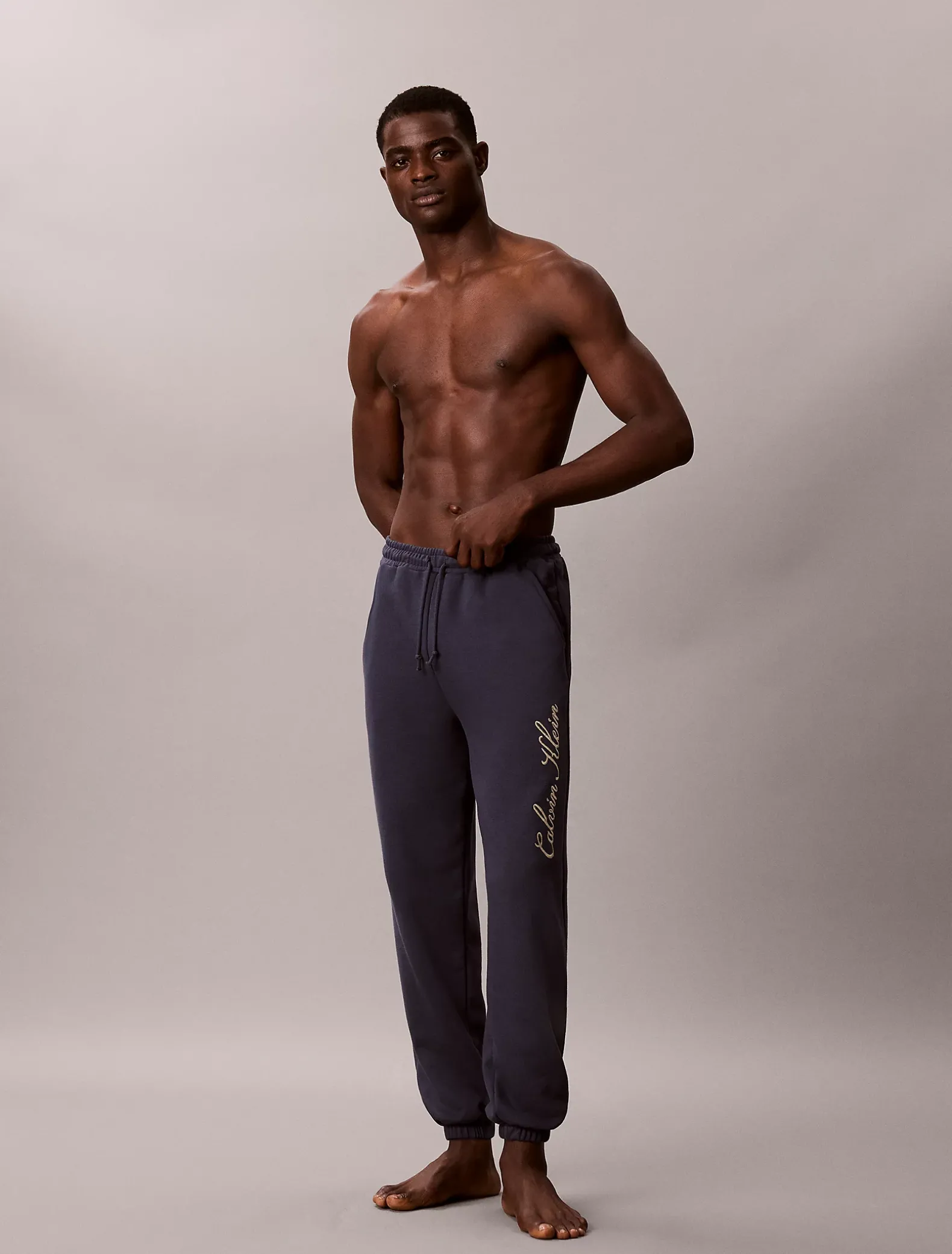 Badstoffen lounge-joggingbroek - Icon French Terry Script