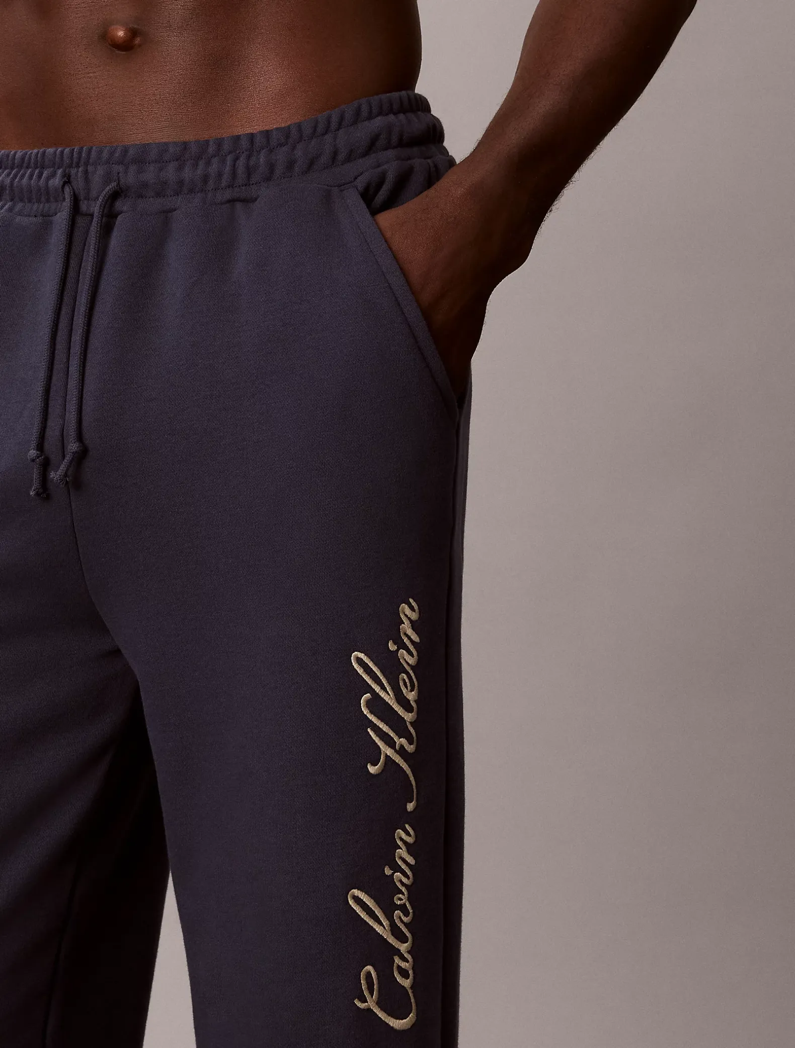 Badstoffen lounge-joggingbroek - Icon French Terry Script