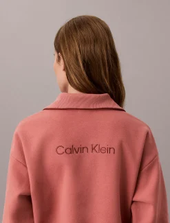 Badstoffen sweatshirt mt 1/4 rits