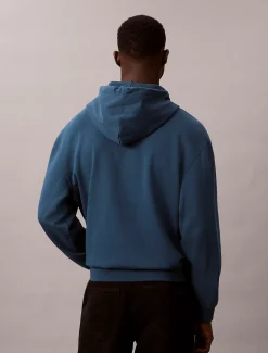 Badstof hoodie met monologo