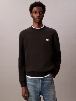 Badstof sweatshirt met monologo