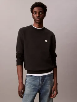 Badstof sweatshirt met monologo