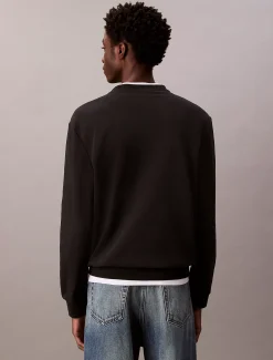 Badstof sweatshirt met monologo