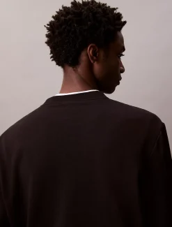 Badstof sweatshirt met monologo