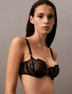 Balconette bh - CK Black Floral Lace