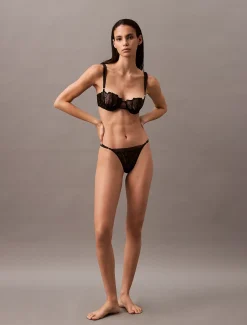 Balconette bh - CK Black Floral Lace