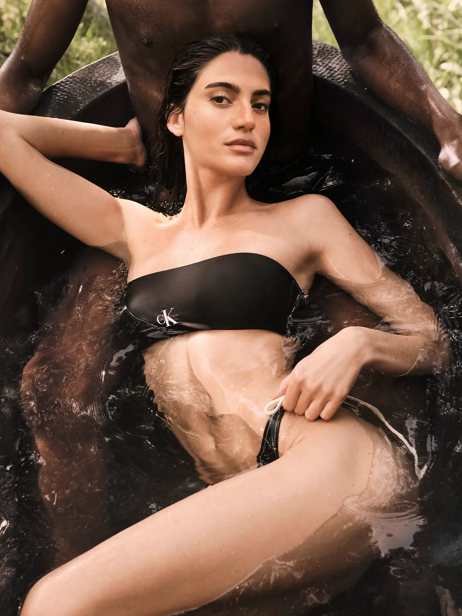 Bandeau bikinitop - CK Monogram