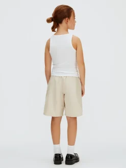 Bermudashort van linnenmix