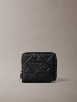 Bifold portemonnee met all-over monogramlogo en rits