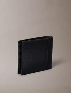 Bifold portemonnee met embleemlogo en textuur