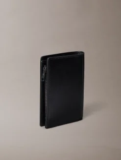 Bifold portemonnee met monogram in reliëf