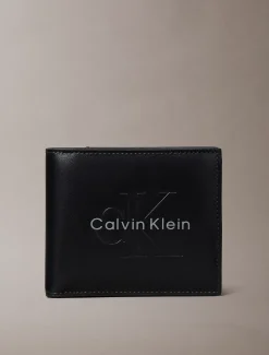 Bifold portemonnee met monologo in reliëf