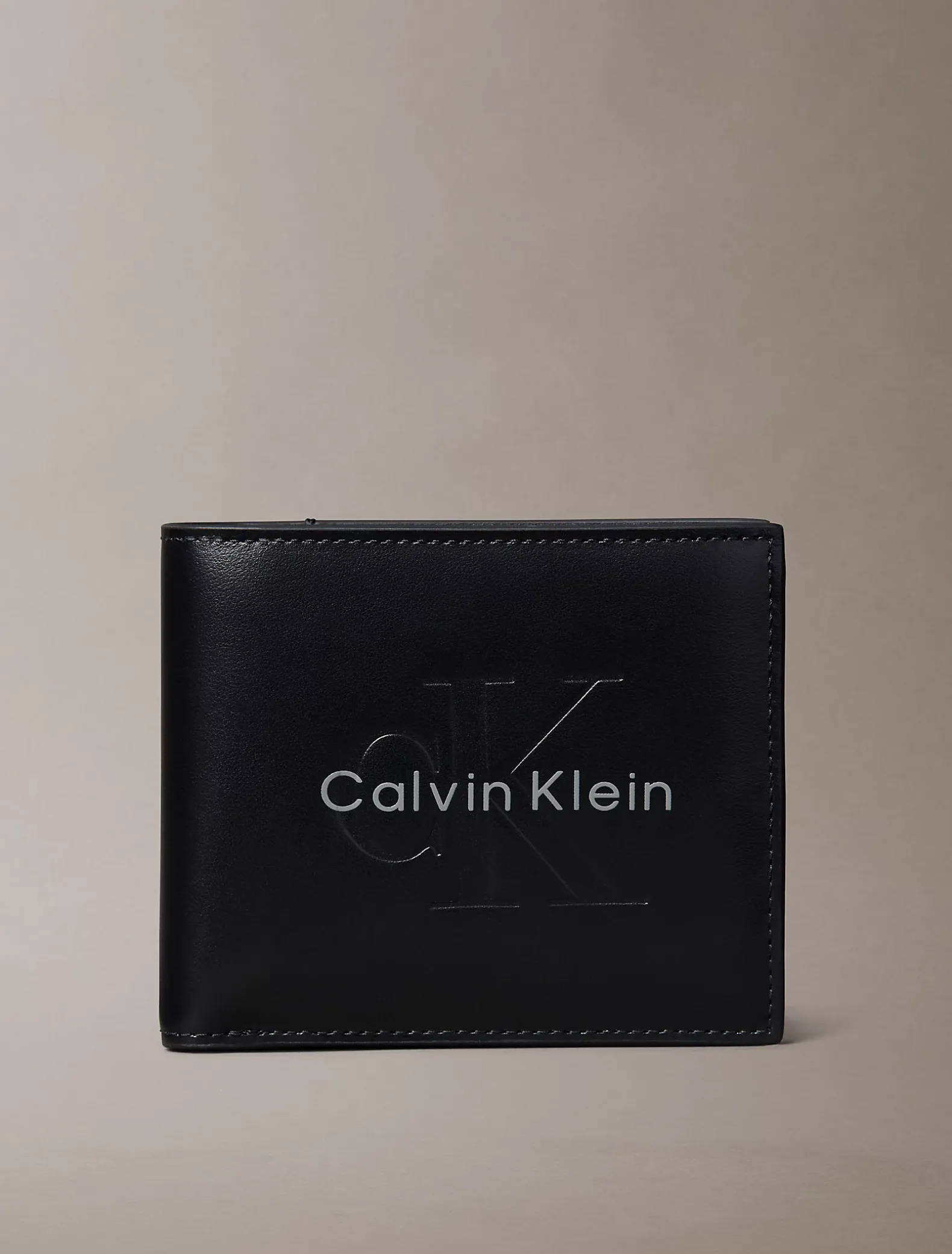 Bifold portemonnee met monologo in reliëf