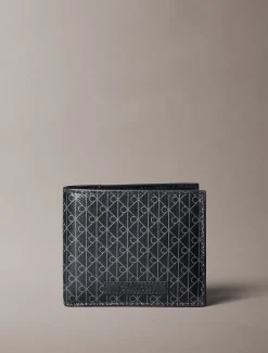Bifold portemonnee met muntvakje met all-over embleemlogo