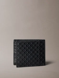 Bifold portemonnee met muntvakje met all-over embleemlogo