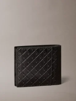 Bifold portemonnee met muntvakje met all-over monogram in reliëf