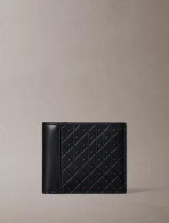 Bifold portemonnee met muntvakje met all-over embleemlogo
