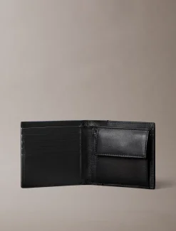 Bifold portemonnee met muntvakje met all-over embleemlogo