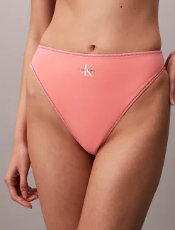Bikinibroekje met hoge uitsnijding - CK Monogram