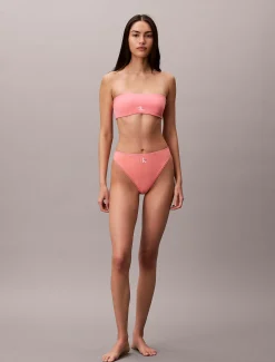 Bikinibroekje met hoge uitsnijding - CK Monogram