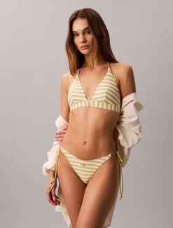 Bikinibroekje met strikbandjes - CK Monogram