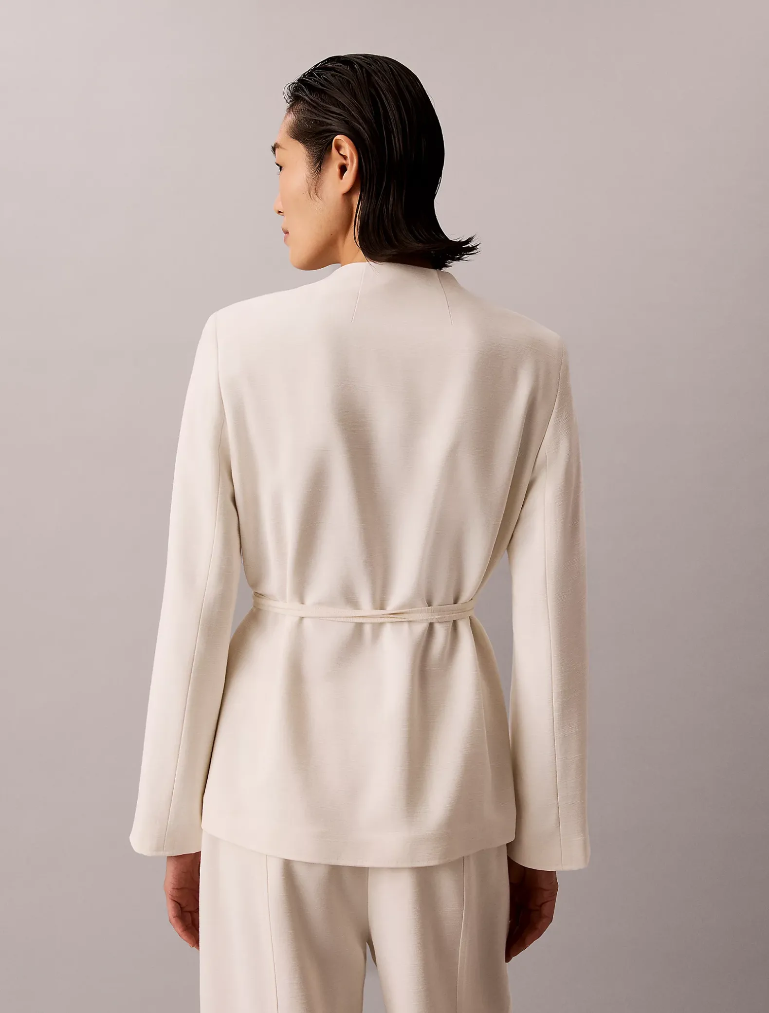 Blazer met structuurglans