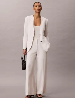 Blazer van lyocell-linnenmix