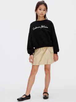 Boxy sweatshirt met logo