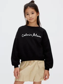 Boxy sweatshirt met logo