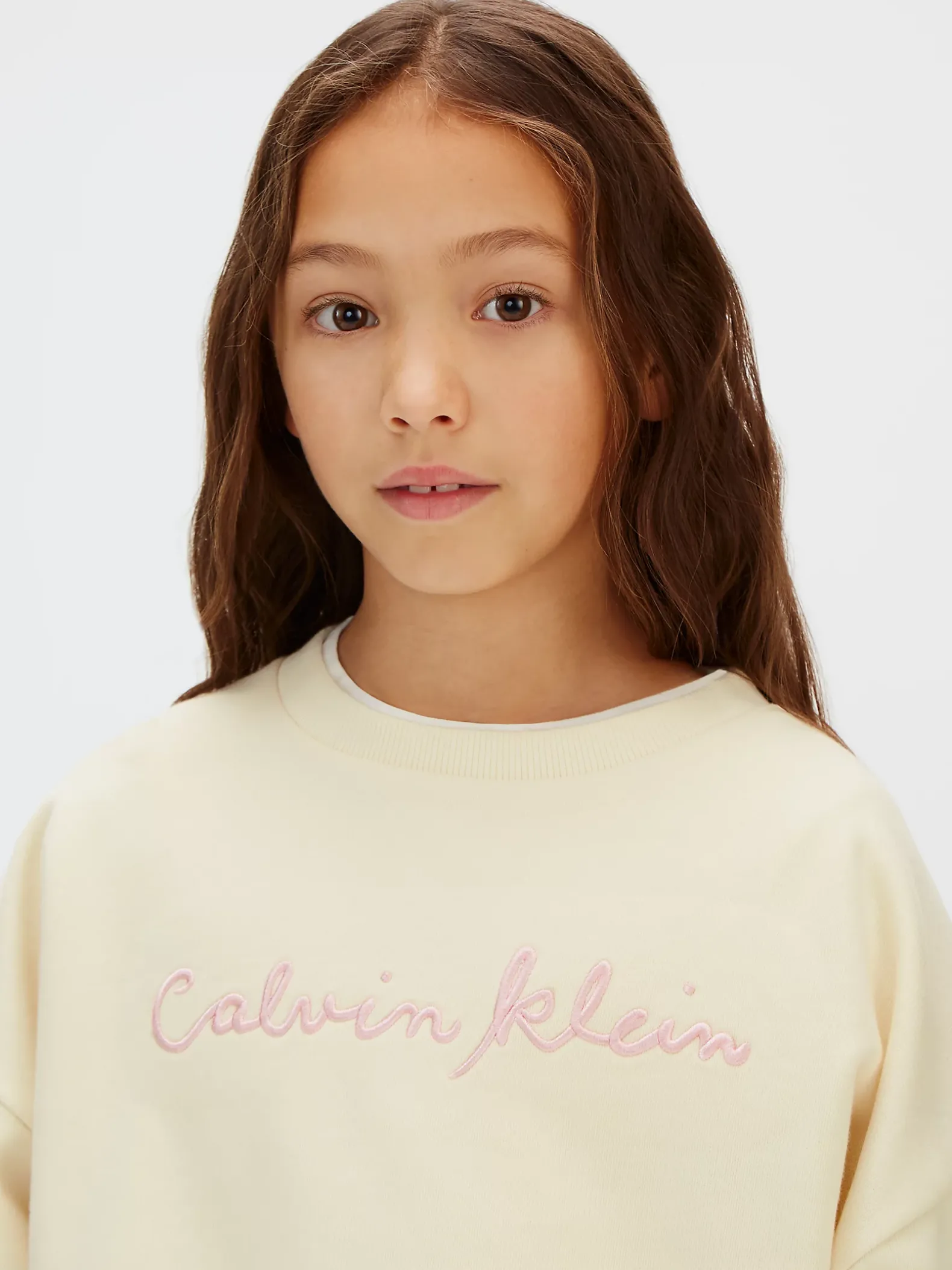 Boxy sweatshirt met logo