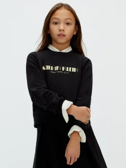 Boxy sweatshirt met logo