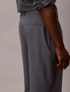 Broek met riem van katoen lyocell