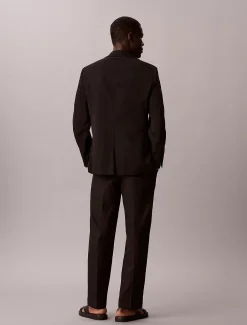 Broek met trekkoord van linnen katoen