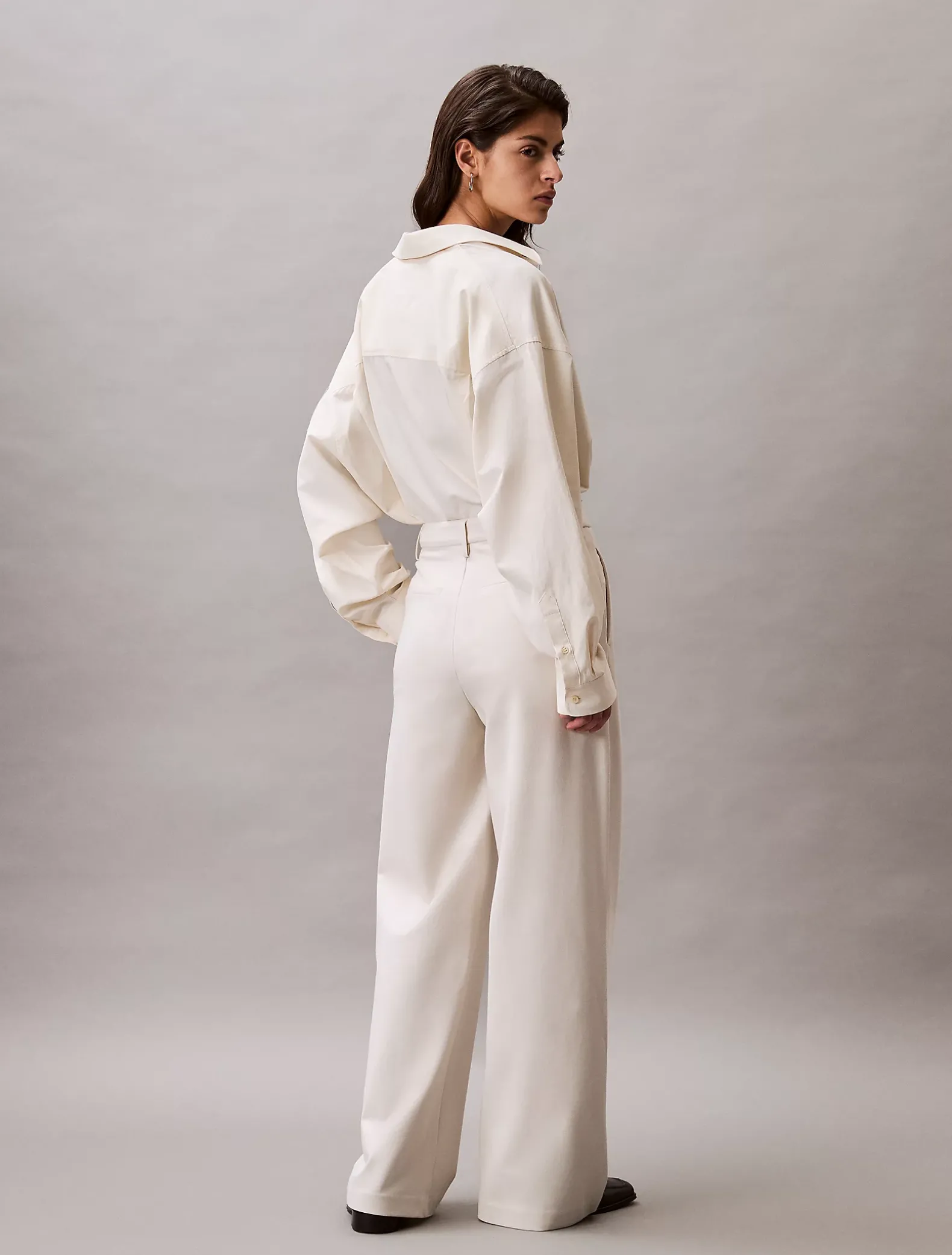 Broek met wijde pijpen van milanojersey