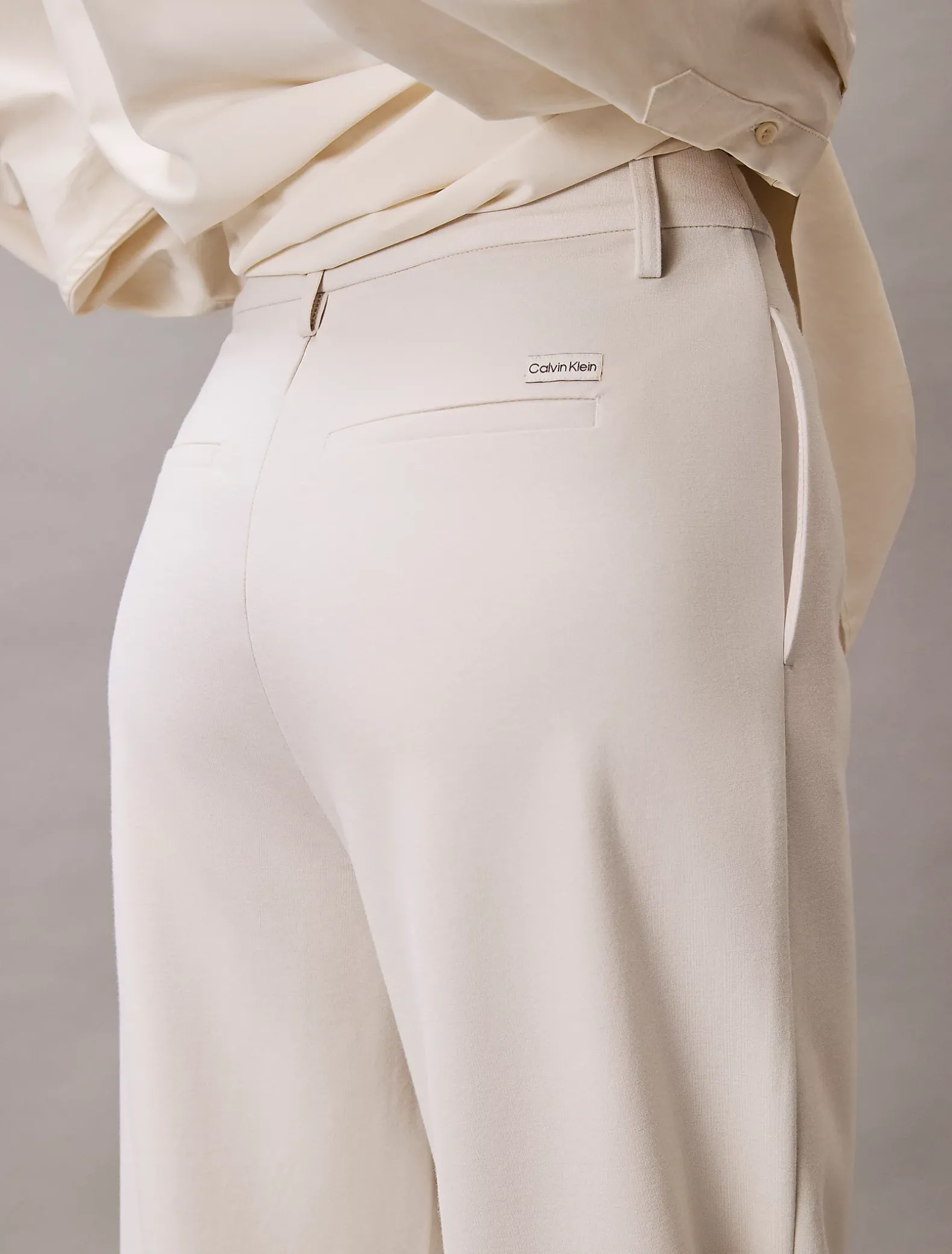 Broek met wijde pijpen van milanojersey