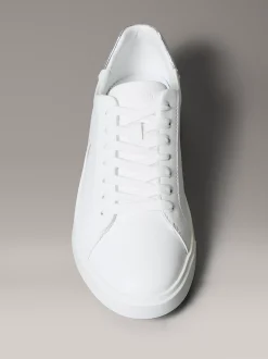 Brooke - Leren sportschoenen met zilveren tab