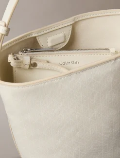Bucket bag met all-over embleemlogo