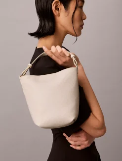 Bucket bag met all-over embleemlogo